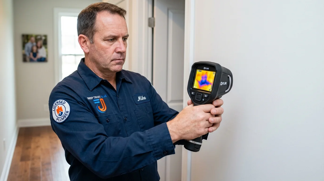 Thermal imaging leak detection by Johns Plumbing LLC in Cooperstown